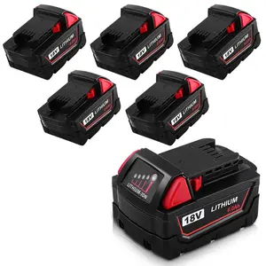 6.0Ah Battery Replacement for Milwaukee 18v Compatible with Lithium-ion 48-11-1815