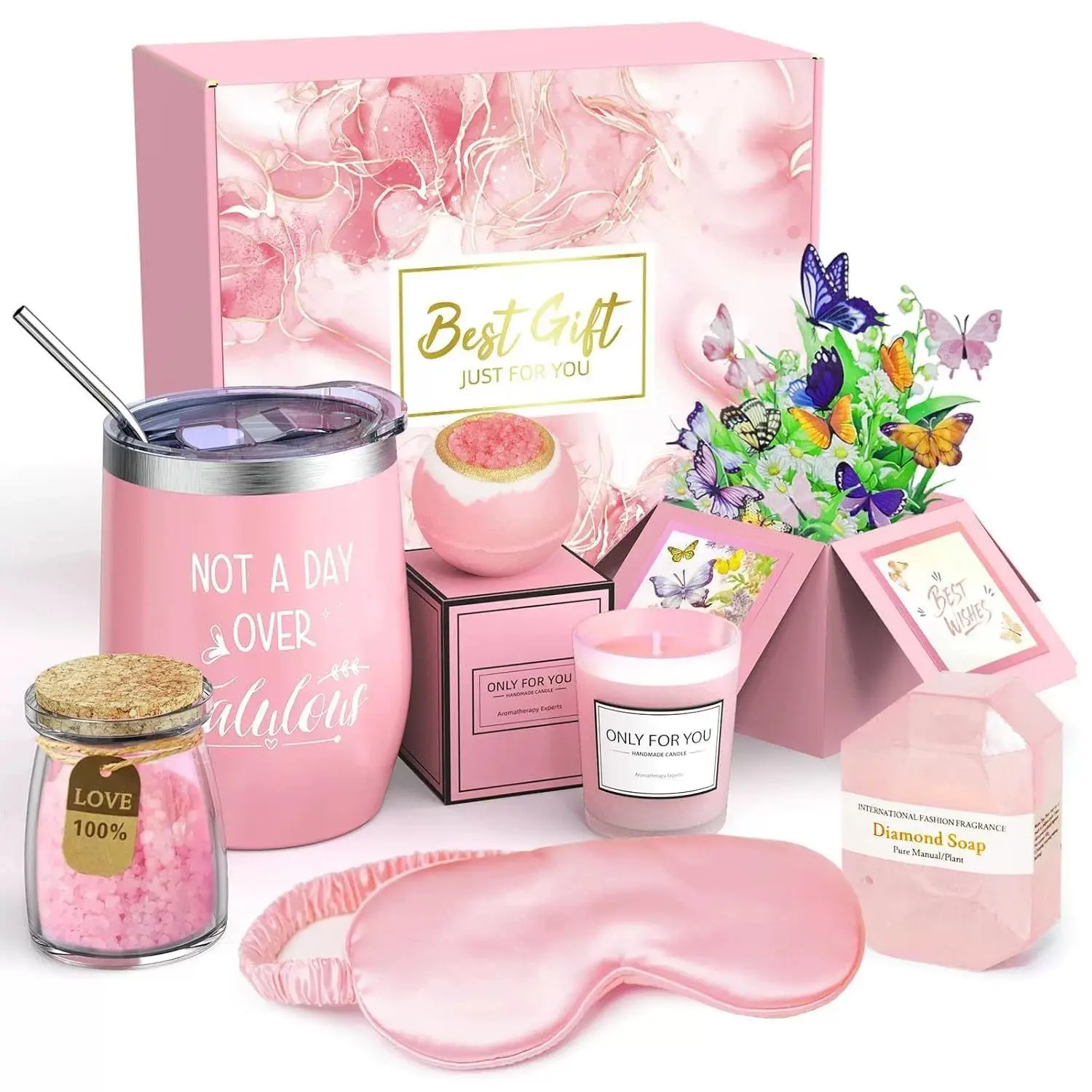 Birthday Gift Set, Scented Candle Soap Bath Gift Box, Wedding Favor Kit, Birthday Favors, Party Gifts, Perfect for Celebrations, Elegant and Thoughtful Present