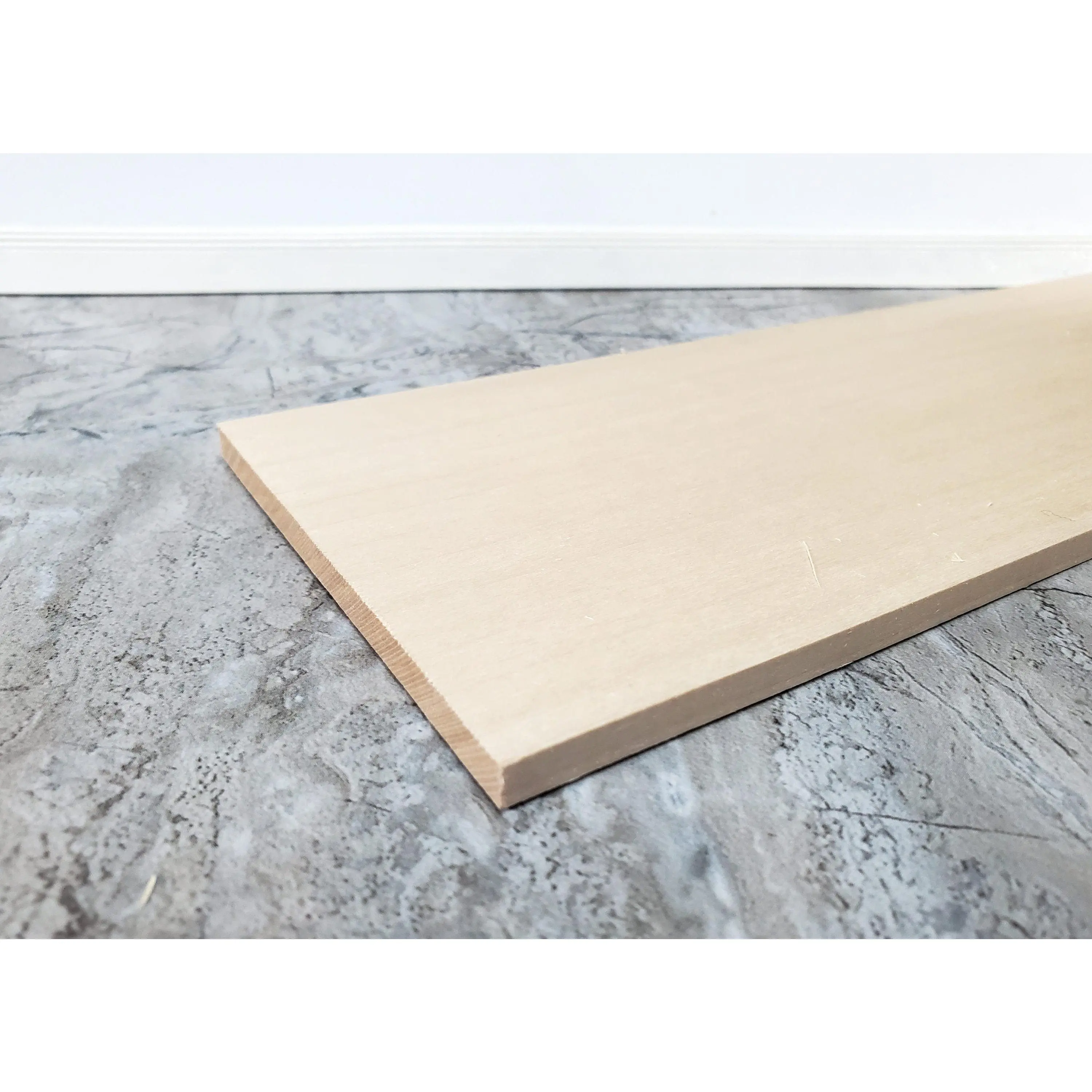 Solid Basswood Wood Slat Plank 1/4" x 4" x 12" long Sanded Kiln Dried