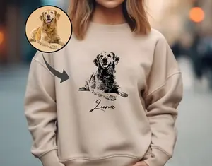 OneOfOne - Custom Pet Photo Sweatshirt, Dog Dad Shirt, Dog Mom Gifts, Personalized Pet Photo Gifts, Custom Pet Gifts, Pet Photo Print Sweater