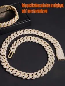 18mm Custom Luxury Rapper Jewelry Claw Set, Gra 925 with Diamonds, Hip Hop Vvs Mozzarella Diamonds, Miami Cuba Chain, Easter Thanksgiving Gift
