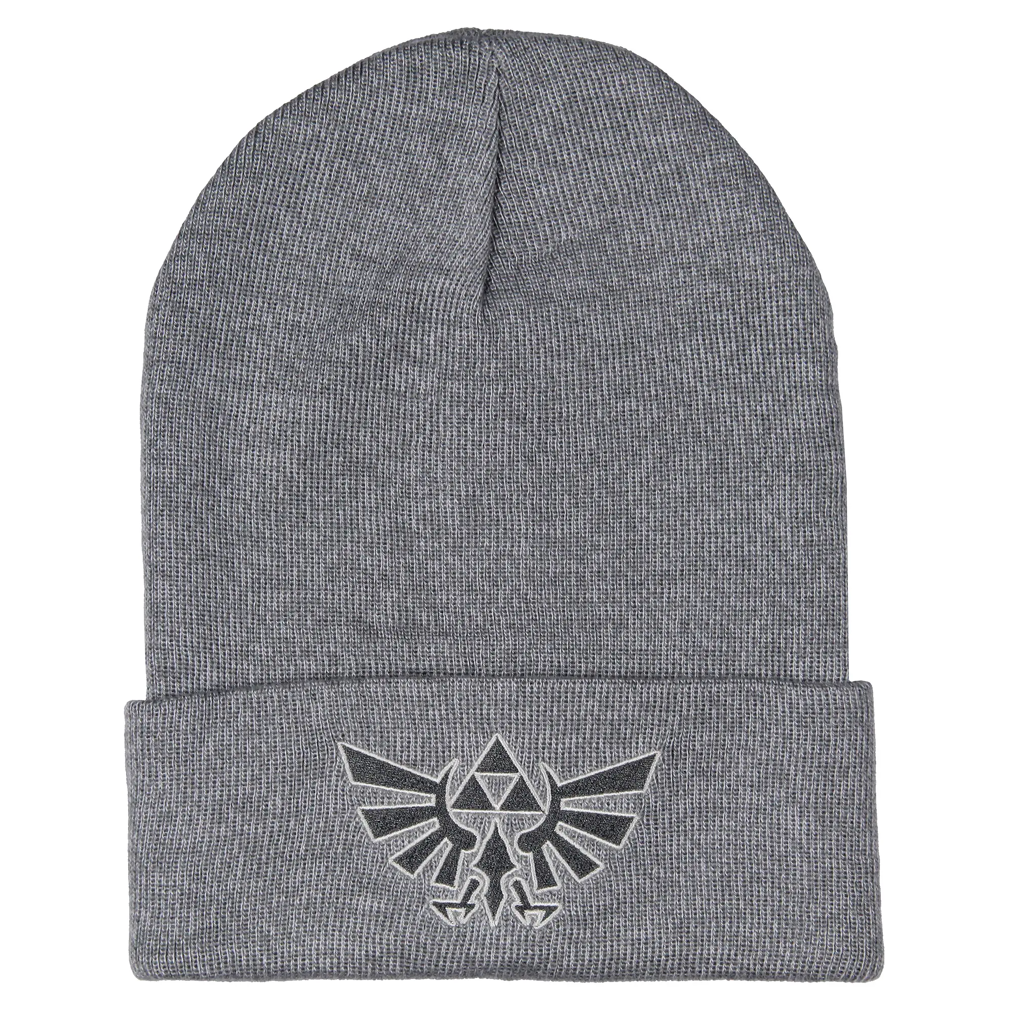 Legend Of Zelda Embroidered Wingcrest Triforce Knit Cuff Beanie, Beanies Hats, Knitting Cap, Novelty Headwear, Fan Gift Ready