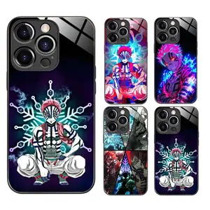 Demon Slayer Akaza MagSafe Mirror Anime Phone Cases For iPhone 17 16 15 14 13 12 Promax Pro Air Plus Glass Protective Cover Protection