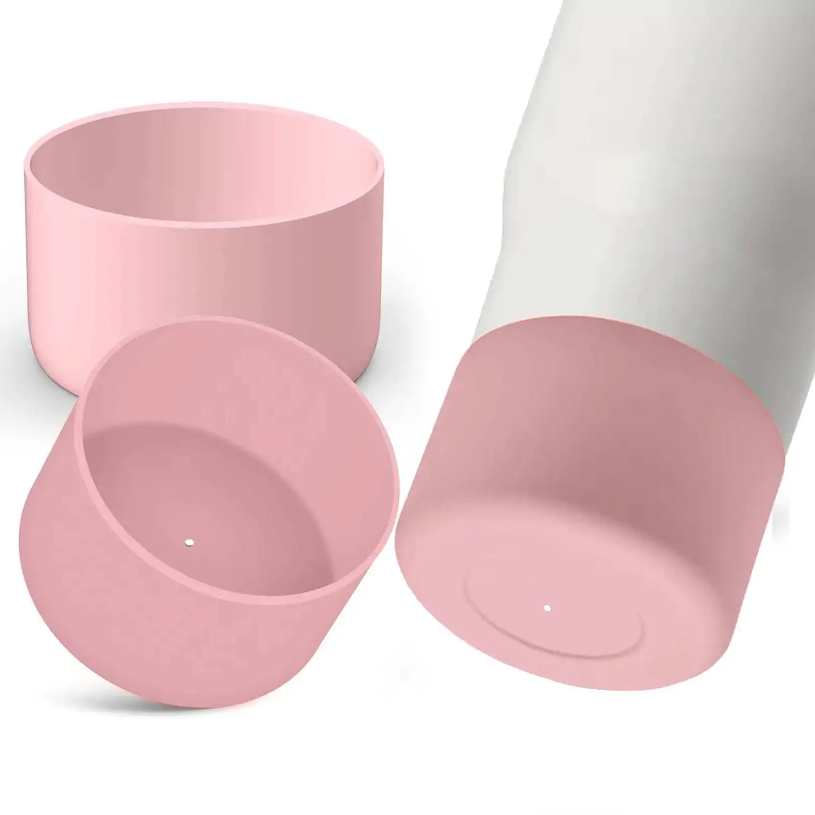 Solid Color Protective Silicone Boot Sleeve, 30-40oz Tumbler Cup Boot, Reusable Non-slip Cup Protective Sleeve Cushion, Water Bottles Boot Cover for S