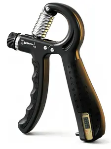 Grip Strength Trainer - Adjustable Resistance 11-132lbs/5-60kg Hand Gripper & Forearm Strengthener Device with Smart Counter for Sports & Rehab