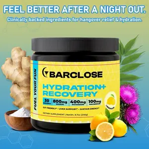 Barclose — Weekend Recovery Powder | Hydration & Liver Support with Electrolytes, DHM, Milk Thistle, B Vitamins & Ginger - 30 Servings