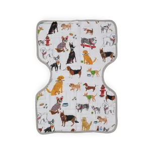 Cotton Muslin Burp Cloth - Woof
