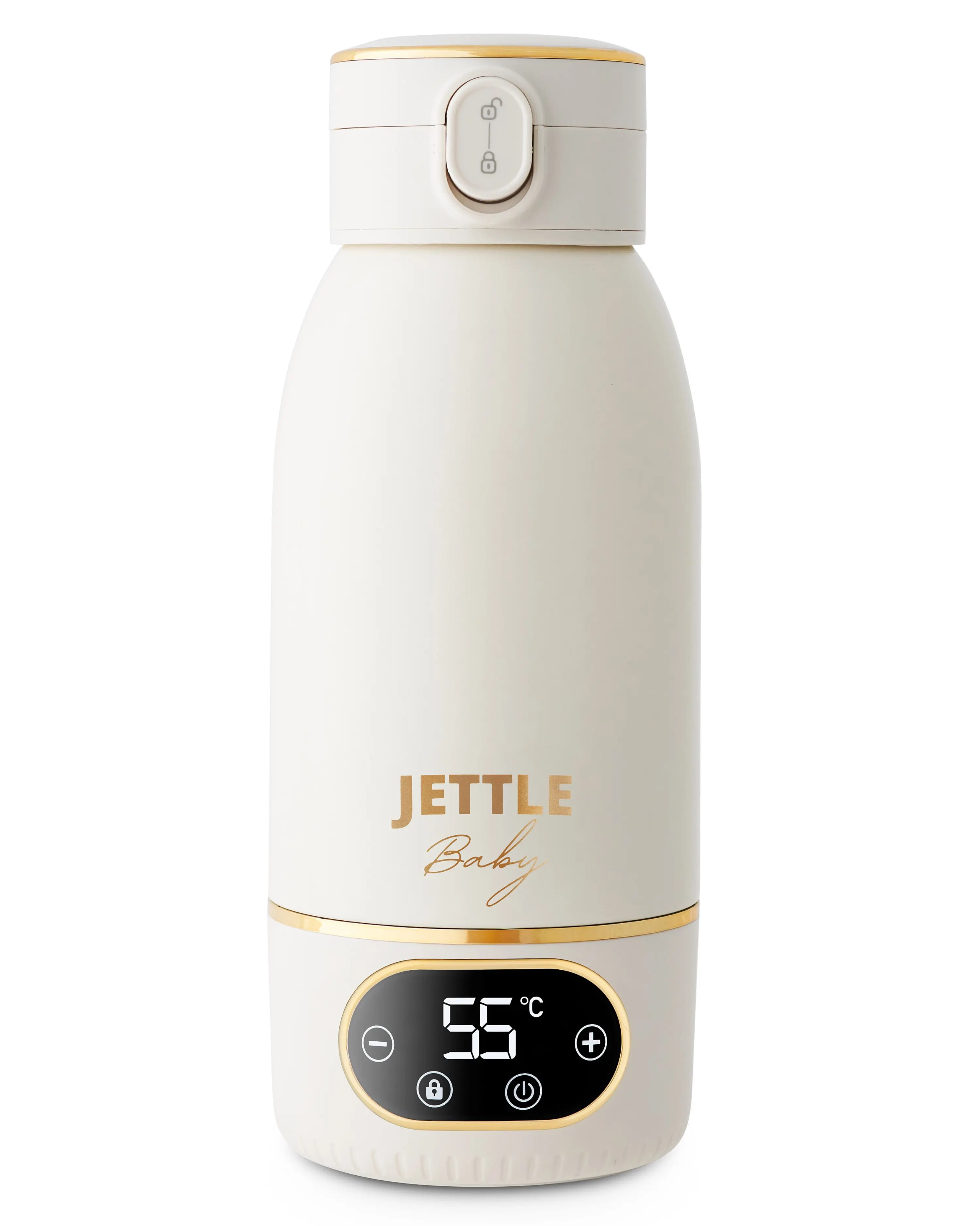 Baby JETTLE Portable Milk Warmer – Wireless Water Warmer for Baby Formula, 3-Min Fast Heating, Touch Control, Thermal Insulated, 500ml Food-Grade Stainless Steel