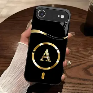 Suitable for [iPhone 17 Air] high-end MagSafe phone case🥰，Choose from any of the 26 letters， Features a premium, minimalist design; drop-resistant and fingerprint-proof. YM99
