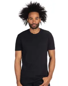 NEXT LEVEL Men's Casual Round Neck Short-Sleeve Plain Cotton T-Shirt - Style 3600 - Slim Fit Menswear Top - Available in Black, Cream, White