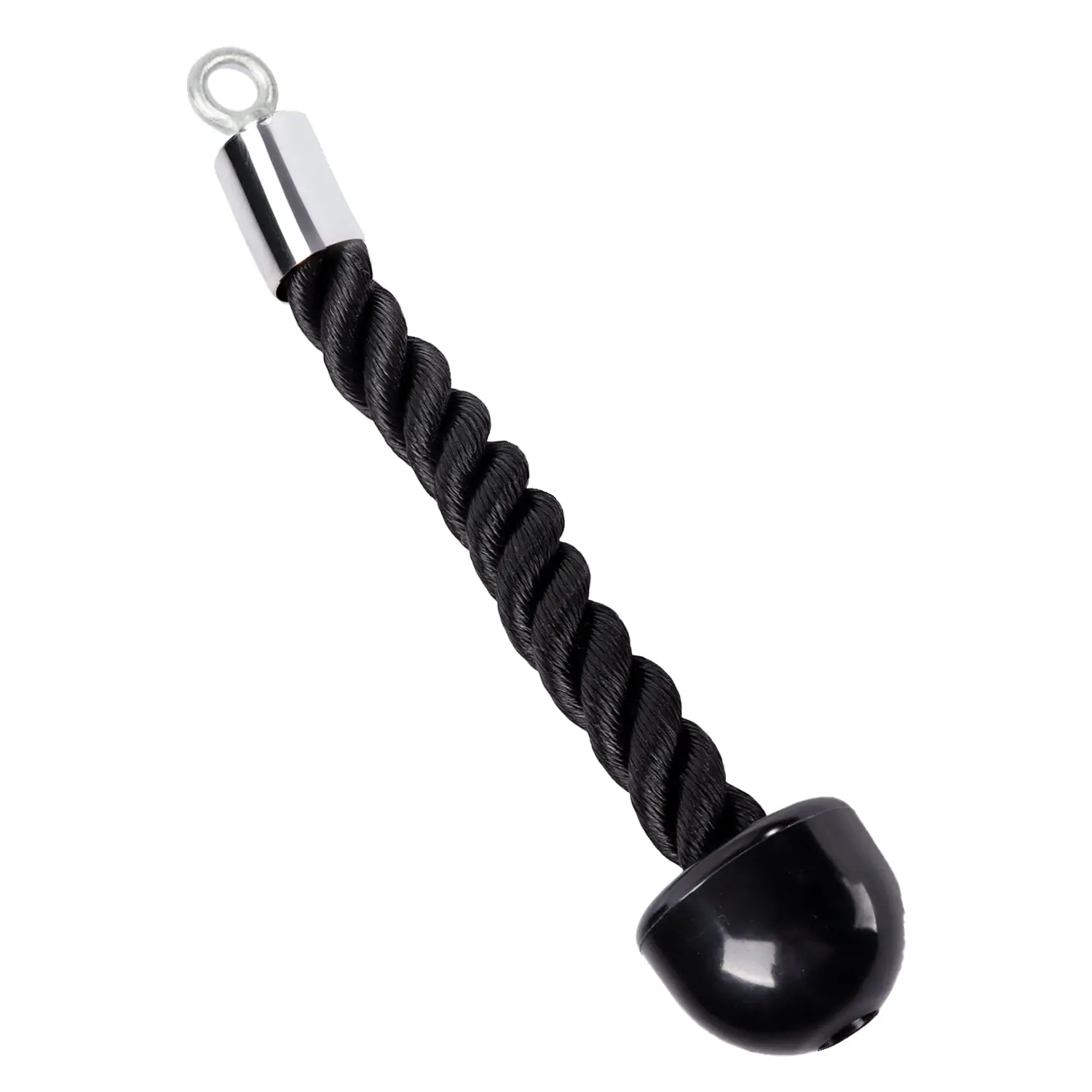 Single Tricep Rope, Heavy Duty Tricep Pull Down Cable Machine Attachment