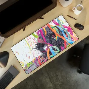 Extra Large Chainsaw Mousepad - Extra Large Size, Anti-Slip Rubber Base Deskmat Gaming Computer Pad