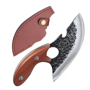 Hand-forged  knife, full tang, Caveman  style. Compact and ideal as a Christmas & Thanksgiving gift– Perfect Father's Day  Gift!