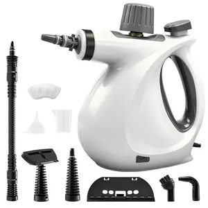 Handheld Steam Cleaner, High-Powered 1050W Multi-Surface Cleaner for Kitchen Bathroom Car Interior, 8-Piece Accessory Kit, Child Lock Safety, Black Friday Deal Cleaning Machines Cleaning Set