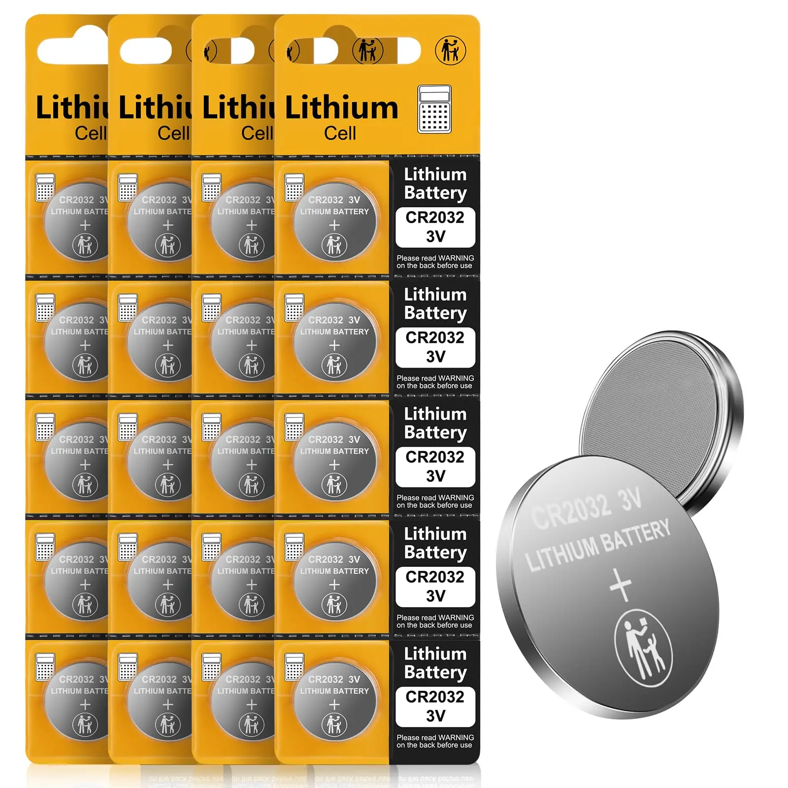 Cr2032 3v Lithium Battery(20pcs)-coin & Button Cell For Airtag/car Remote/key Fobs/glucose Monitor/candles/watches/scales/doorbell/intelligent Sensors/3volt 2032 Replacement