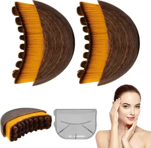 2pcs New Lymphatic Contour Face Brush, Face Brush for Lymphatic Drainage,Soft Facial Sculpting GuaSha Dry Tool, Fit The Skin Precisely