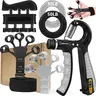 Unisex Adjustable Silicone Forearm Gripper - 11 lbs, All-Sizes Hand Extension, Finger Exerciser, Fitness Accessory, Home Gym Gear, Home Fitness Equipment for Athletes, Rock Climbers