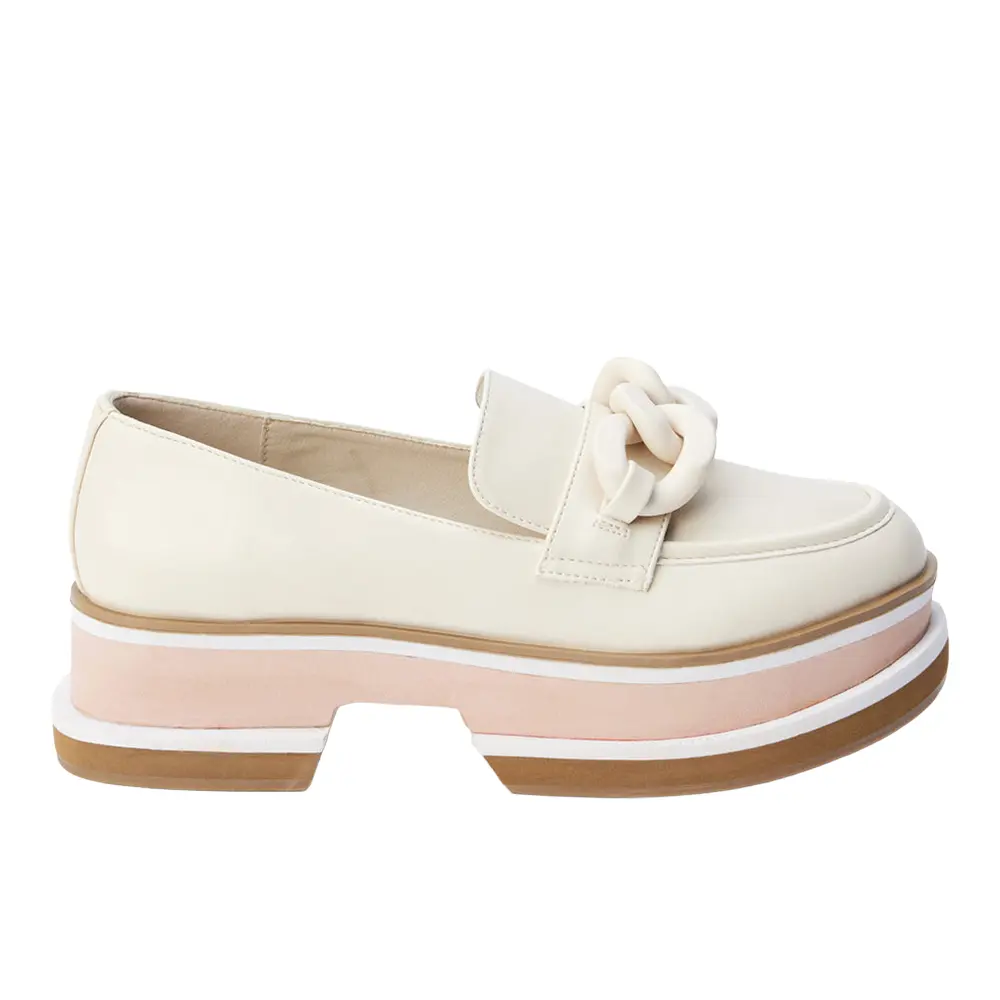 COCONUTS by Matisse Womens Madison Platform Slip On Loafers Casual - Off White COCONUTS by Matisse Womens Madison Platform Slip On Loafers Casual - Off White
