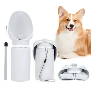 Portable dog water bottle for outdoor travel, foldable water bottle for walking dogs, pet supplies