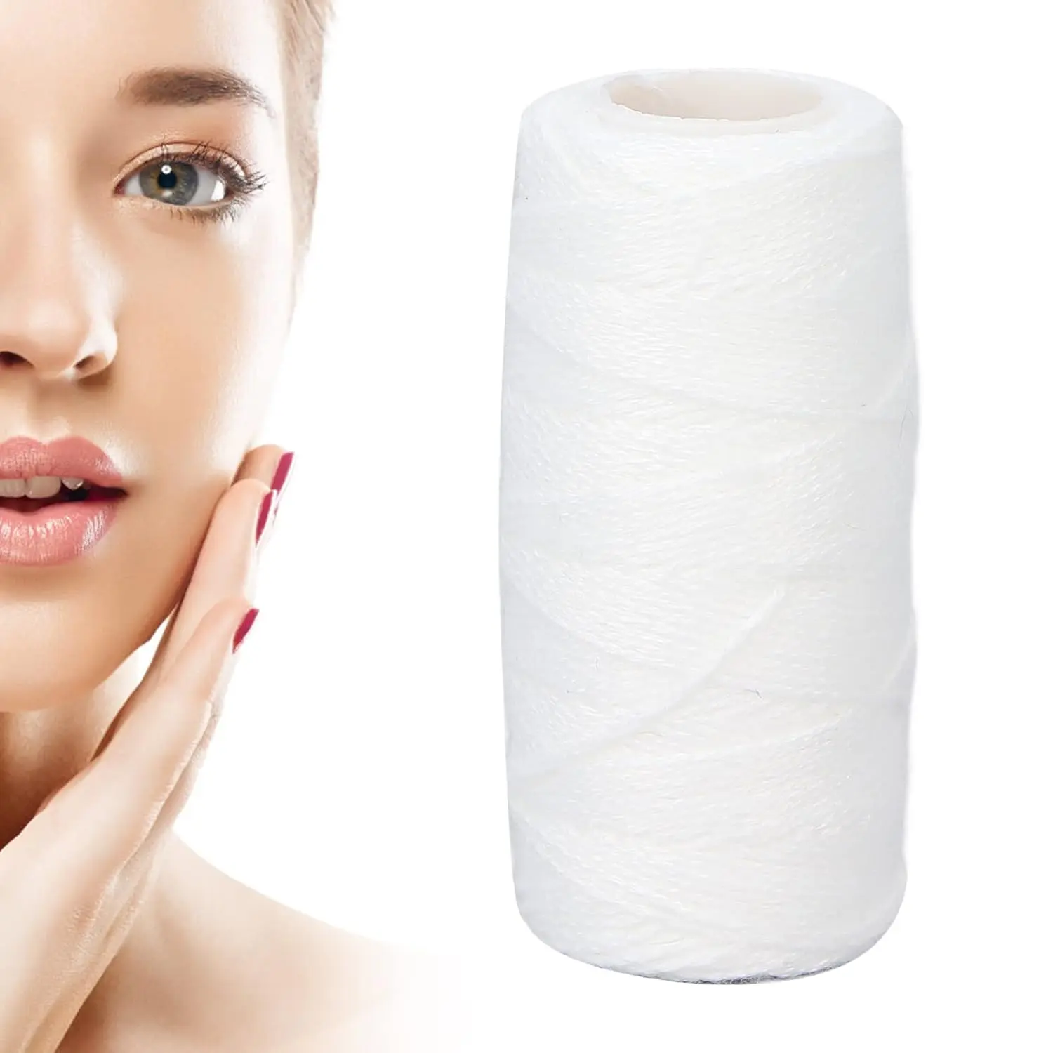 Facial Hair Removal Device Thread, Electric Facial Hair Remover Wire Hair Shaver Beauty Epilator Cotton Strength Threading Thread for Arms for Lower Limbs for Remove Facial Hair