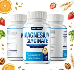 1000mg 8-in-1 Chelated Magnesium Glycinate 90 Capsules | High Absorption for Muscle & Bone Health Bone Strength, Immune Balance & Daily Fitness Support