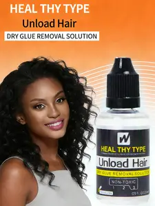 1 Bottle 30ML Wig Glue Remover, Effective Hair Extension Adhesive Remover, Easy-To-Use Wig Care Solution, Suitable for All Types of Wigs, Hair Extensions Tape