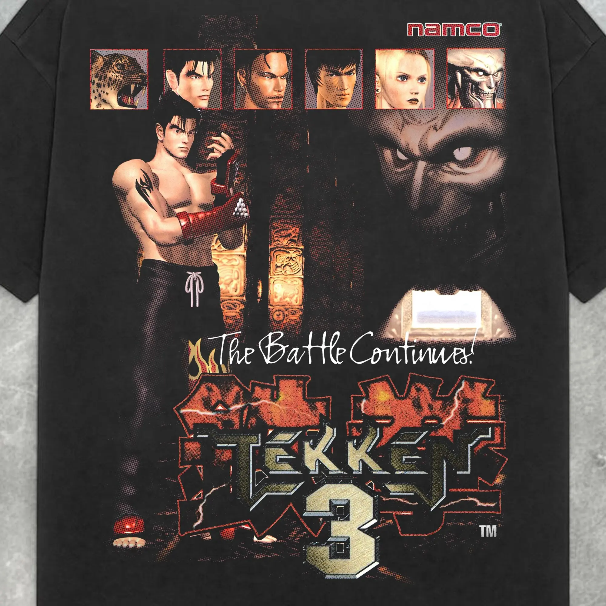 Vintage Tekken 3 PS2 Tee, Y2K Arcade Fighting Game Shirt Unisex