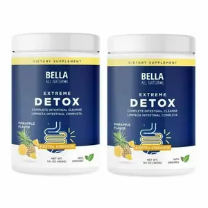 BELLA All Natural Extreme Detox Powder (Pineapple),11.29 Ounce Pineapple Flavor, Colon Cleanse