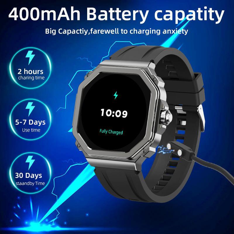 Heart Rate & Blood Oxygen Monitoring, Multi-Sport Modes, Bluetooth Smart Watch various app reminder hd fitness military smartwatch android waterproof band stylish minimalist design alloy case s320b