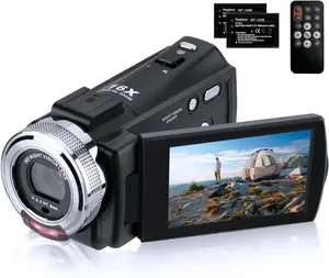Video Camera Camcorder,  1080P 30FPS IR Night Vision Vlogging Camera for YouTube , 3.0 Inch LCD Screen 16X Zoom Digital Camera with 2