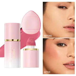 Qibest Multifunctional Makeup Cosmetic Liquid Blush Highlight Contour Pen Matte Natural Pearl Fine Glitter Brighten Glow Face Makeup Suitable for Girls Women