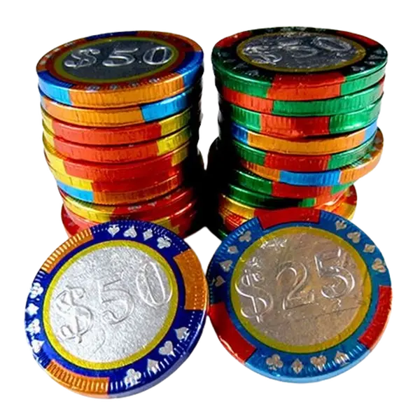 Milk Chocolate Casino Chips in Bulk