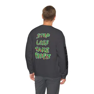 Charted Crewneck Sweatshirt — “Crypt Apparel” Graphic