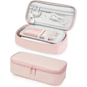 Pencil Case,Large Capacity Pencil Pouch,Aesthetic Zipper Pencil Box, Back to School Supplies for College Student Teen Adults,Travel Essentials,Electronic Cable Organize