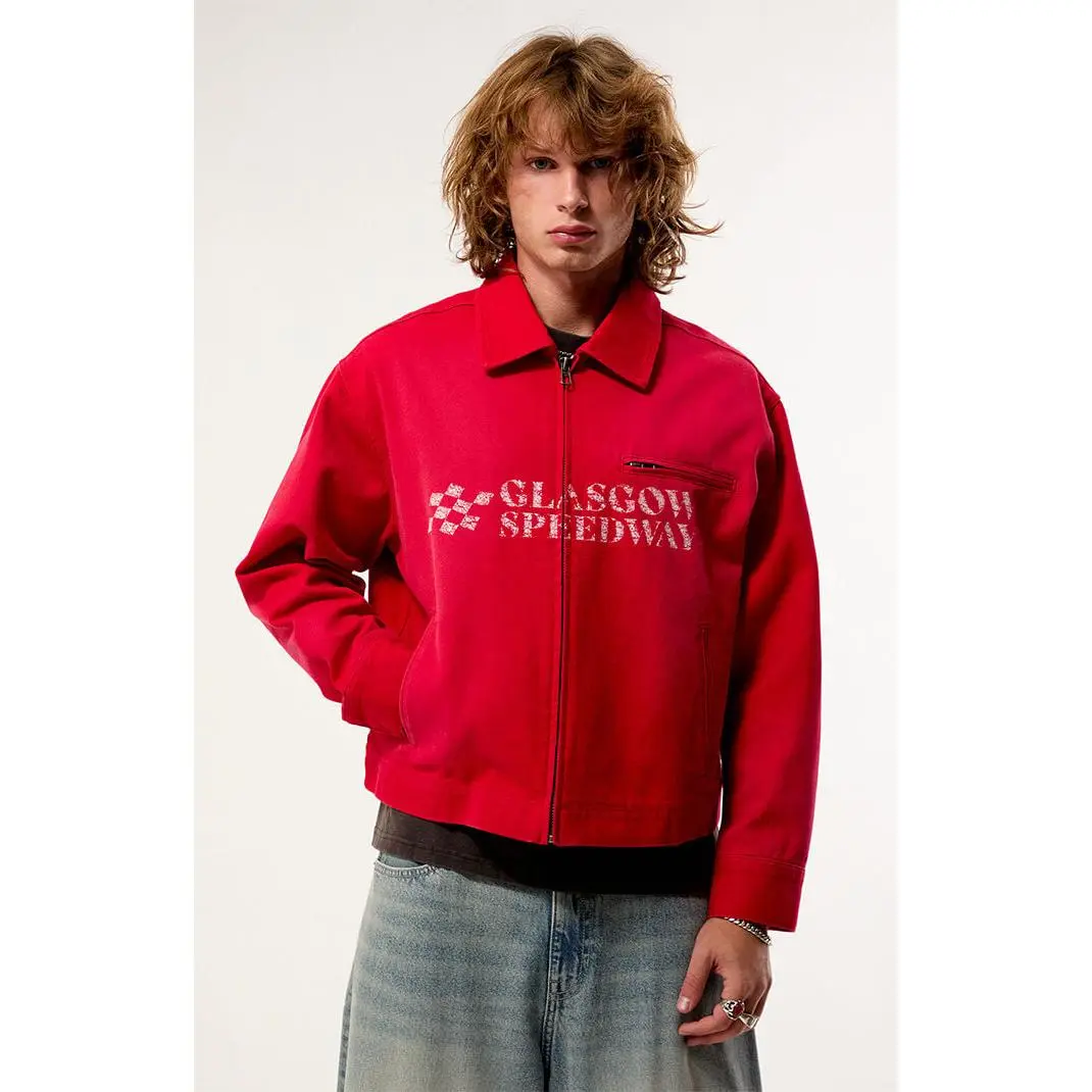 Pacsun Men's Speedway Canvas Zip Up Jacket