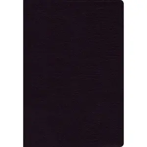 NASB, Thinline Bible, Giant Print, Bonded Leather, Black, Red Letter, 1995 Text, Comfort Print by Zondervan [Leatherbound Book]