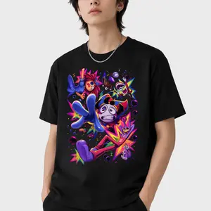 The Amazing Digital Circus T-Shirt | Pomni Jax Gangle Ragatha Caine Zooble Graphic Tee | Unisex Gildan 5000 Heavy Cotton Shirt