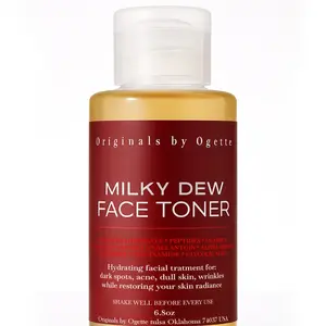 Ogette Originals by Ogette Milky Dew Face Toner - Hydrating Facial Treatment with Hyaluronic Acid & Peptides for Radiant Skin 6.8oz