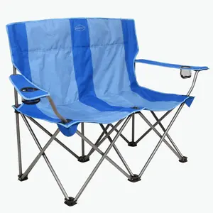 Kamp-Rite Portable 2 Person Folding Outdoor Patio Camping Lawn Beach Chair
