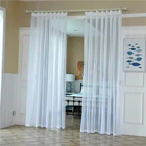 Modern French High-End Sheer Curtains, Luxury Design, Home Decoration Curtain, Light Blocking & Sun Protection, Perfect for Living Room & Bedroom Decor