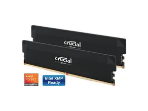 Crucial Pro Overclocking 32GB (2 x 16GB) DDR5 6400 (PC5 51200) Desktop Memory Model CP2K16G64C38U5B