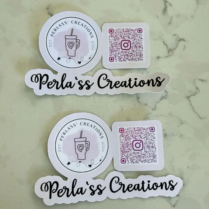 QR Code Sticker Logos - Follow Me Instagram QR Code Stickers for Personalized Branding and Marketing