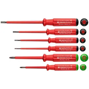 PB Swiss Tools PB 5543 Classic VDE Screwdriver Set, Slim, 6pcs