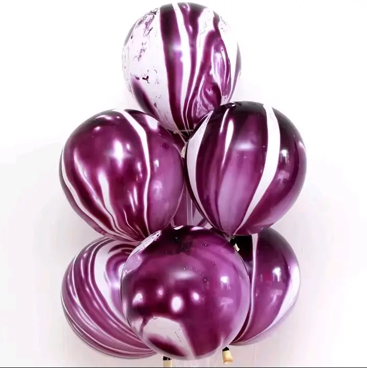 20 12IN PURPLE MARBLE BALLOONS
