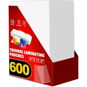 600 Pack Laminating Sheets,Holds 8.5 x 11 Inch Sheets,Thermal Laminating Pouches, 3 Mil, 9 x 11.5 Inches Lamination Sheet Paper for Laminator, Round Corner Letter Size