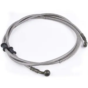86" Stainless Braided Hydraulic  Hose Line for GY6 Kazuma Sunl Taotao Roketa Jonway Scooter Moped ATV Dirt  Go Kart