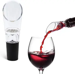 2 Pcs Premium Wine Aerator Pourers – Decanter Alternative Drip‑Free Spout, Portable & Dishwasher‑Safe, Softens Tannins for Red and White, Gift‑Ready Bar Accessory