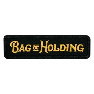 Bag of Holding  Embroidered Patch Sewing Accessory, Back Adhesive Iron-On Applique, Stylish Embroidery Ideal for Clothes Jackets Hats Accessories