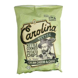 Kettle Chips| Kettle Cooked Chips| Kosher Gluten Free Chips Fit For Healthy School Snacks| With Irresistible Crunch and Bold Flavor Cream Cheese Chives (Case 20 x 2 oz.)