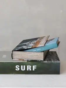 Canvas Ocean Book Storage Box